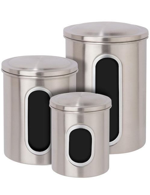 Set 3 contenedores acero inox Honey Can Do