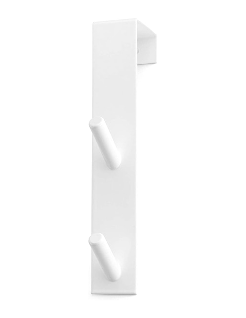 Percha de pared de acero inoxidable 2 ganchos 1