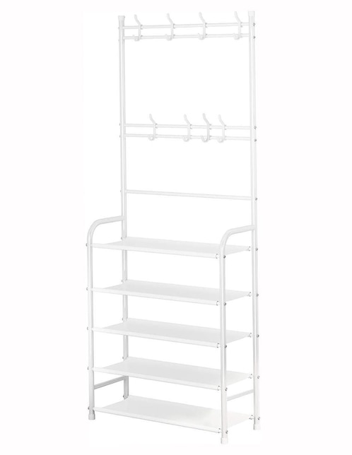 Perchero de piso Aquila de aluminio 8 ganchos
