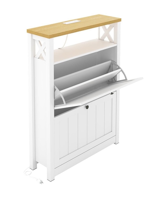 Zapatera mueble Furniturer Farm Shoe Rack para 16 pares de zapatos