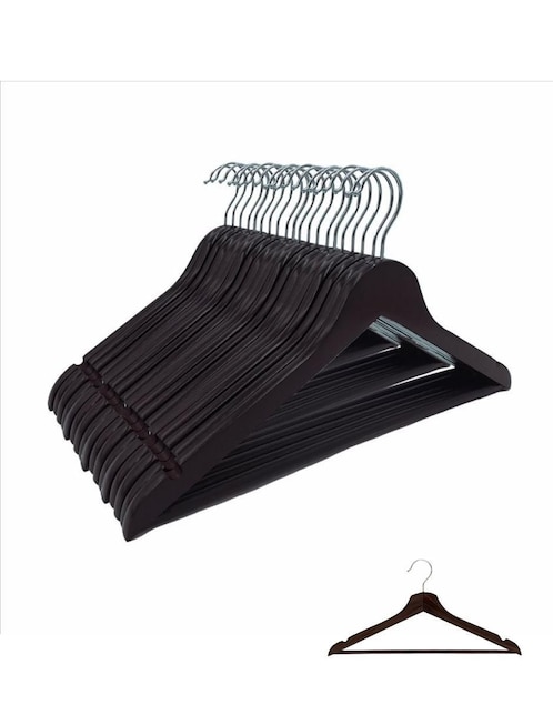 Set gancho zomilux ganchos de madera para ropa "de" madera 40 "piezas"