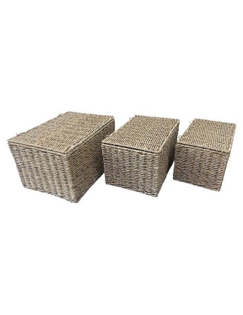 Set Cesto almacenamiento de plàstico 1