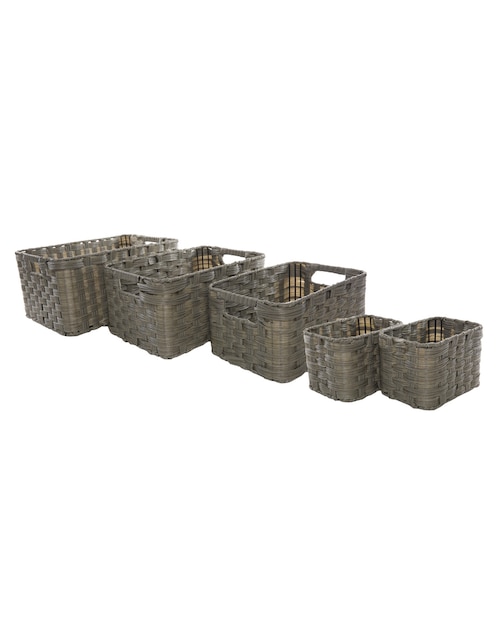 Set cesto multiusos Haus de plástico