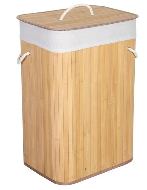 Cesto para ropa de bambú 1