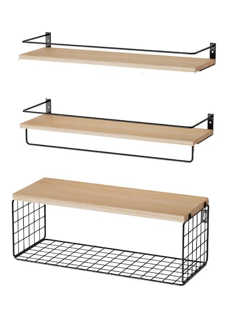 Repisa armable Xtellar de madera con metal