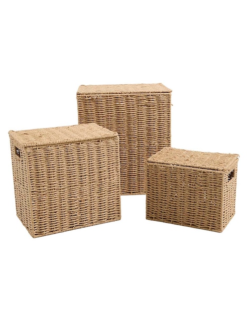 Set cesto de almacenamiento Haus de cuerda de papel