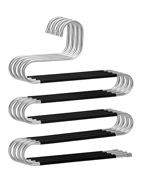 Set gancho para pantalón Xtellar de acero inoxidable 4 piezas