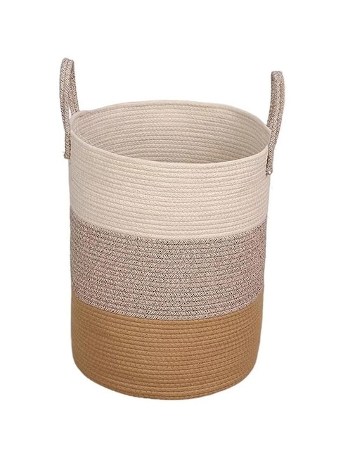 Cesto ropa multiusos de cuerda algodón 1
