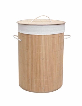Cesto ropa y lavandería de bambú con asas Home Ideas
