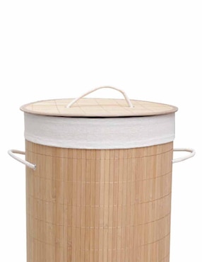 Cesto ropa y lavandería de bambú con asas Home Ideas
