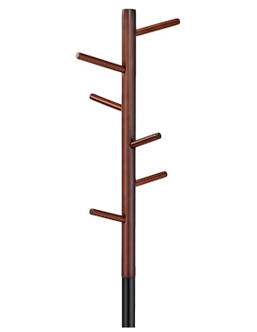 Perchero de piso Haus Paraíso Mid Century de madera 6 ganchos