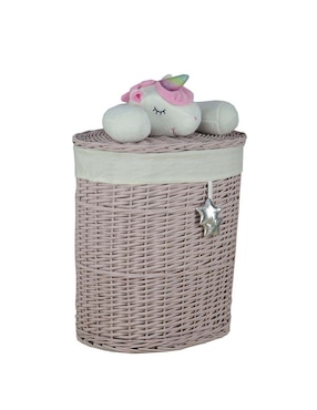 Cesto para ropa Bluebell & Co. de mimbre