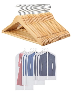 Set gancho Brandtrendy de madera 25 piezas