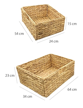 Set cesto multiusos Haus de jacinto de agua