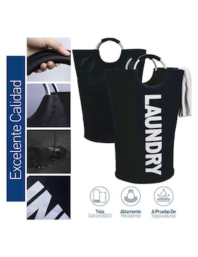 Cesto ropa para ropa Bluelander de poliéster