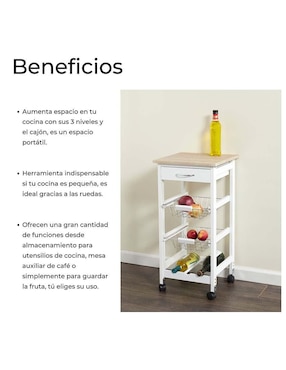 Carrito organizador Ellegance Houseware