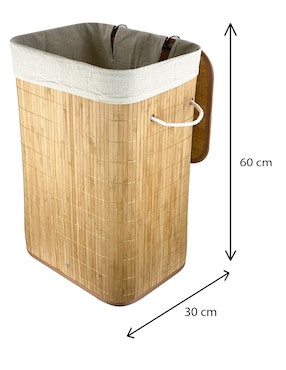 Cesto para ropa Haus de bambú