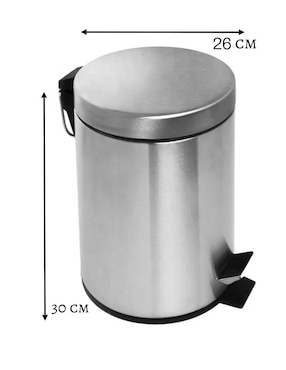 Bote de basura Ellegance Houseware de acero inoxidable