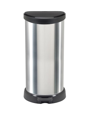 Bote de basura Keter Decobin push 40L de acero inoxidable