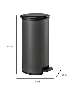 Bote de basura Keter Pedal Bin 30L de polipropileno