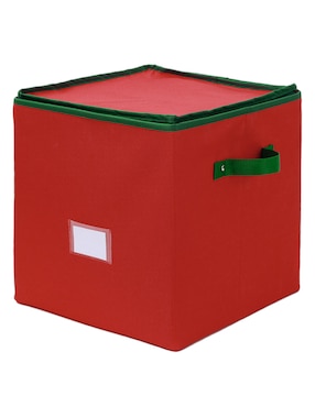 Caja con tapa Christmas Spirit Esferas Xmas cuadrado