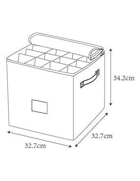 Caja con tapa Christmas Spirit Esferas Xmas cuadrado