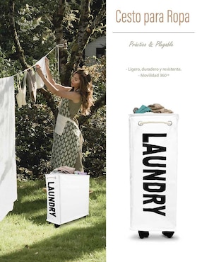 Cesto ropa para ropa Andromeda Inc de polipropileno