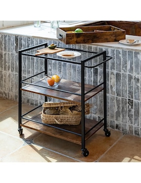 Carrito organizador armable Furniturer Sammael