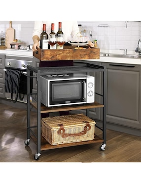 Carrito organizador armable Furniturer Sammael