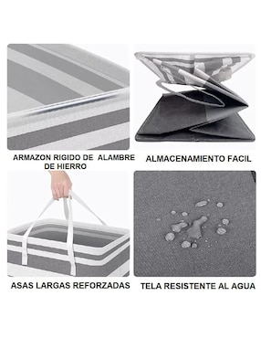 Cesto ropa para ropa Genérica de tela