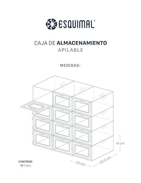 Zapatera Esquimal para 12 pares de zapatos adulto