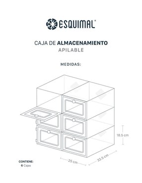 Zapatera Esquimal para 6 pares de zapatos adulto