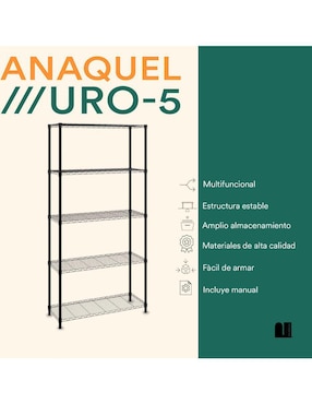 Rack de 5 estantes Mubson