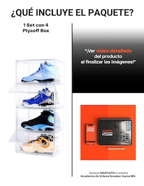 Zapatera Sneaker Game Playoff para 4 pares de zapatos adulto