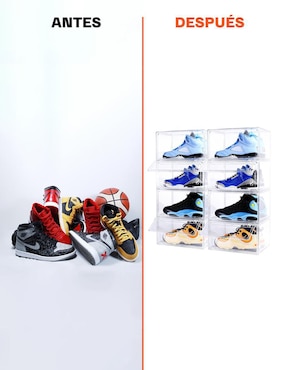 Zapatera Sneaker Game Playoff para 4 pares de zapatos adulto