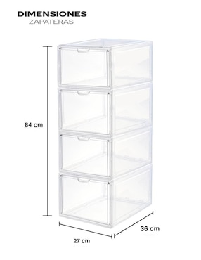 Zapatera Ag Box Tylor para 4 pares de zapatos adulto