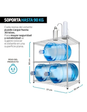 Estante de acero Redlemon Multiusos para el Hogar 83434