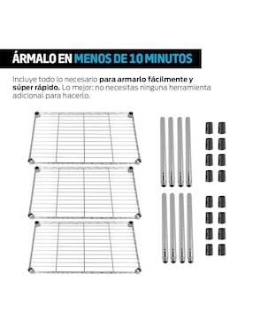 Estante de acero Redlemon Multiusos para el Hogar 83434