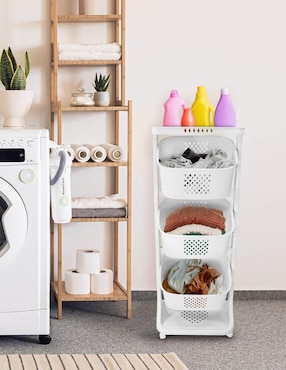 Cesto ropa multiusos Idea Nuova de plástico