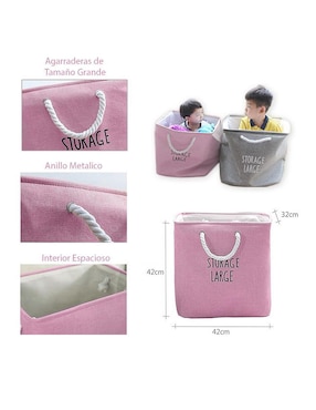 Cesto ropa para ropa Aquila de acero inoxidable