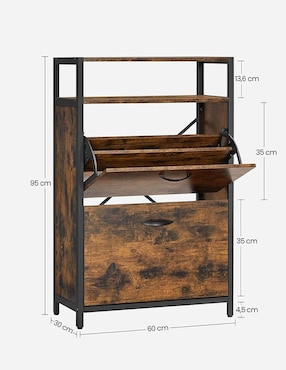 Zapatera Bossa Muebles Welz para 8 pares de zapatos adulto