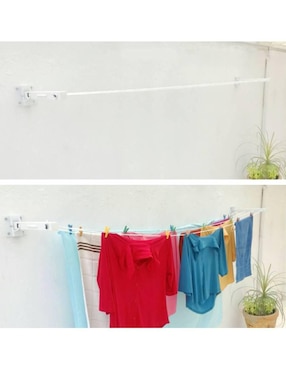 Tendedero plegable Barq-Clean de acero inoxidable