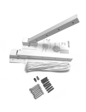 Tendedero plegable Barq-Clean de acero inoxidable