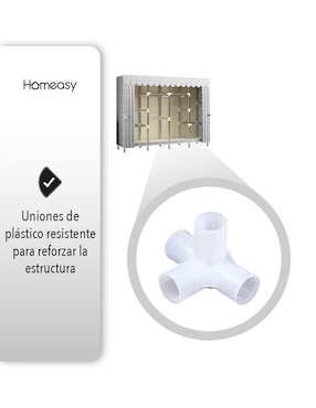 Armario portátil Homeasy Easy Shop CLOS-5GR de polipropileno