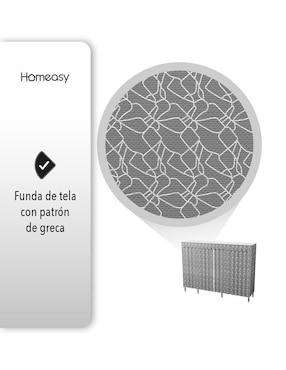 Armario portátil Homeasy Easy Shop CLOS-5GR de polipropileno