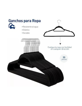 Set gancho Bluelander de terciopelo 50 piezas