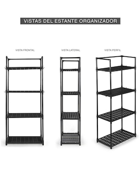 Rack de 4 compartimentos y 1 estante Ag Box