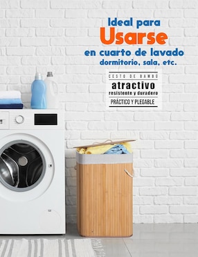 Cesto para ropa Ag Box de bambú