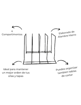 Rack de 4 compartimentos Good & Good