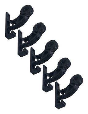 Perchero de pared Impremli de plástico 5 ganchos